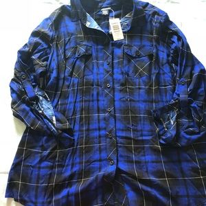 Torrid camp plaid shirt